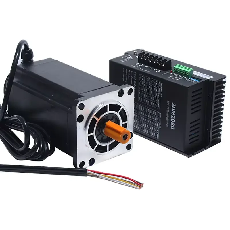 NEMA 42 Stepper Motor Kit 110BYG350C 16Nm 187mm with 3ND2283 DSP Driver AC220V 2-10A High Torque Closed Loop for CNC Router