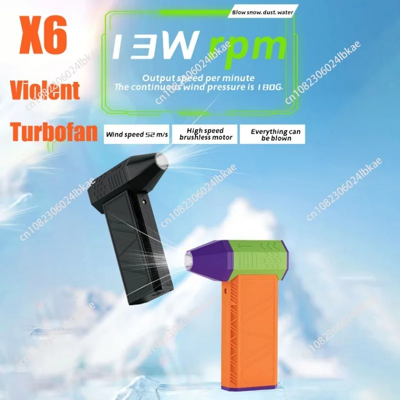 

Violent Turbo Fan High Speed Hurricane Mini Fan 130,000 Outdoor Handheld Portable Hair Dryer