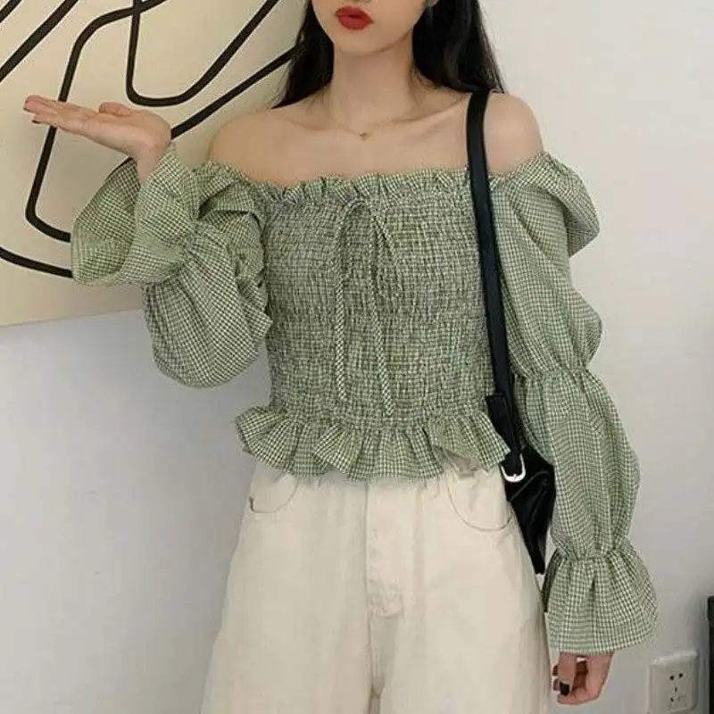 

Элегантная блузка Ele Sweet Chic для женщин, длинная, с бантом, принтом, из полиэстера, приталенная, тонкая, не мнется