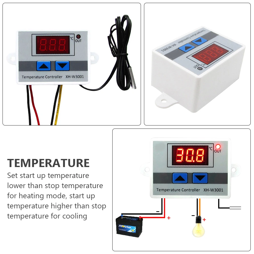 Digital Thermostat 220V Control Programmable Floor White LED Display Backlight Energy Saving Temperature Balance