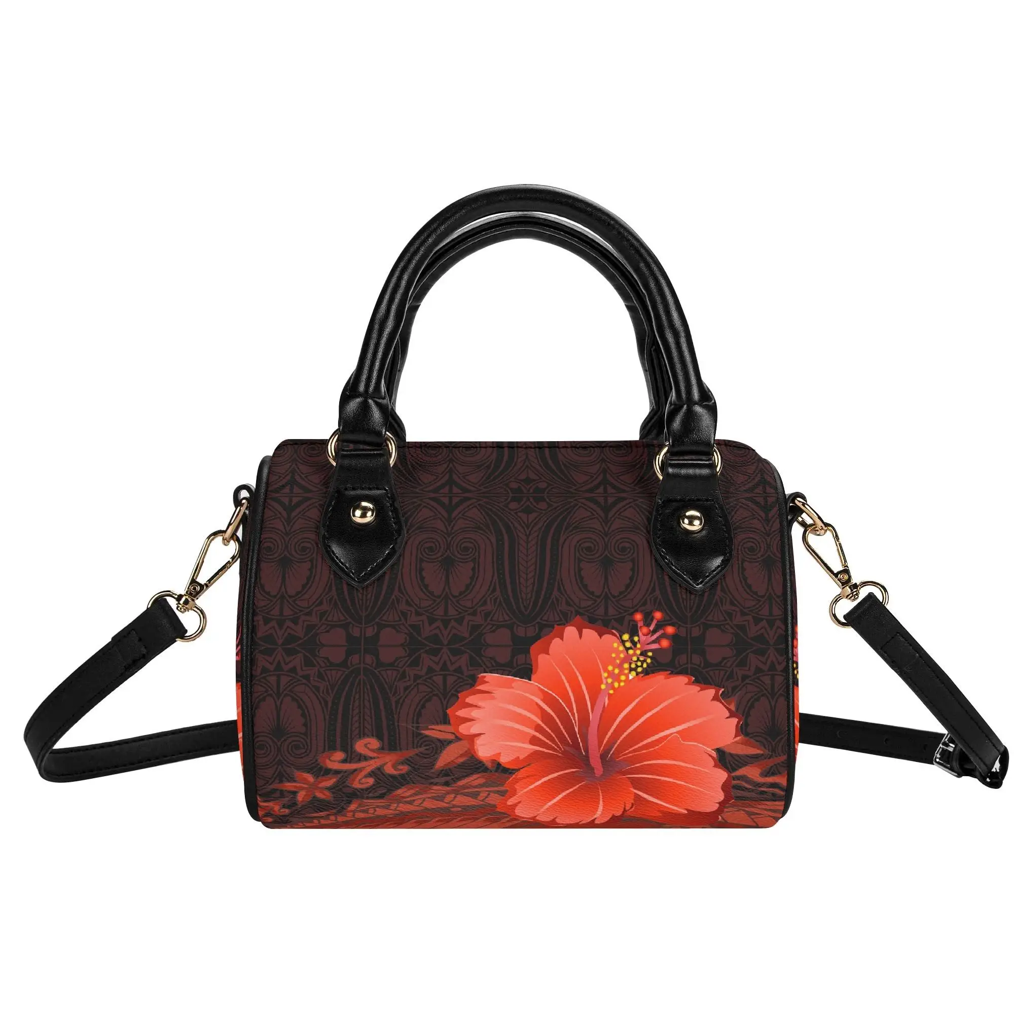 

Polynesian Custom Women'S Handbag Elegant Retro Artistic Pattern Print Pillowcase-Style Bag High-Quality Durable Women's Bag