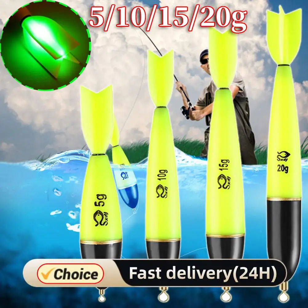 1-3 قطعة يطفو الصيد مضيئة الصيد اكسسوارات الصيد ليلة تعويم ليلة الصيد تضيء Bobbers لصيد الأسماك في البحر المحيط الصخري