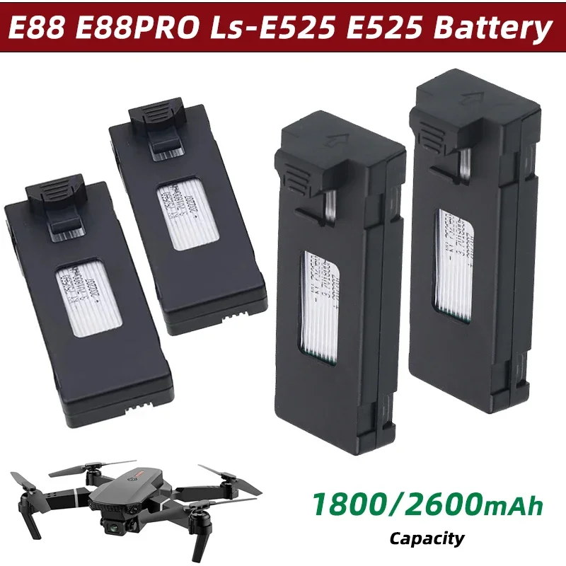 E88 E88PRO Ls-E525 E525 PRO Drone Battery 3.7V E88 Li-polymer Battery E88MAX E99 E99PRO P1 P5PRO K3 S1 P8 RC Quadcopter Battery