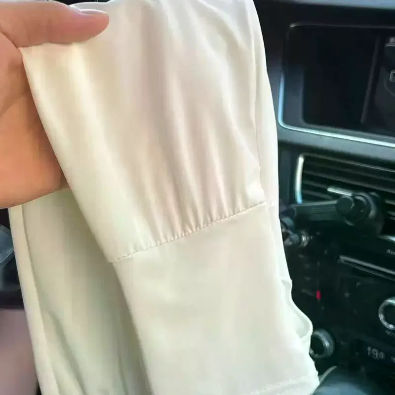 1Pair Summer Ice Silk Men Woman Loose Sunscreen Sleeves UV Ice Gloves Riding Arm Guards Sport Running Driving Absorbent