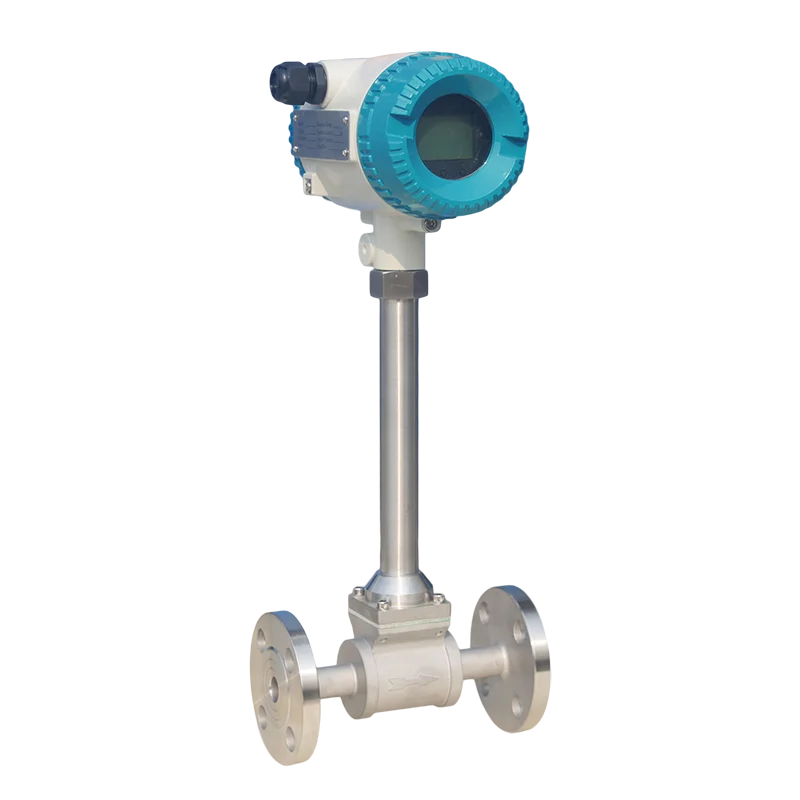 

High Accuracy 4-20mA Rs485 Vortex Boiler Steam Flowmeter Pressure Transmitter For Co2 Air Gas Hot Flow Meter