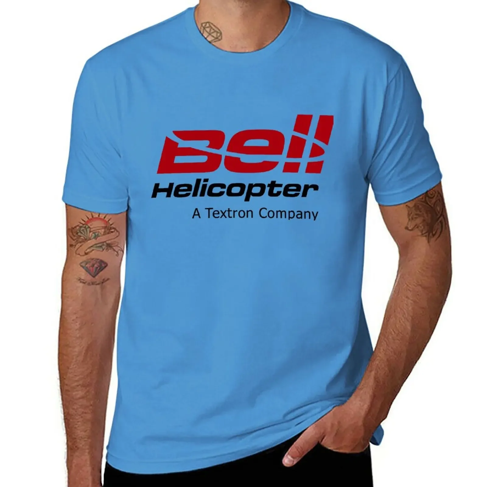 mens summer Tops Hattori   Classic Aeronautics Bell Helicopter T-Shirt sports fans customs design your own t shirts for men pack