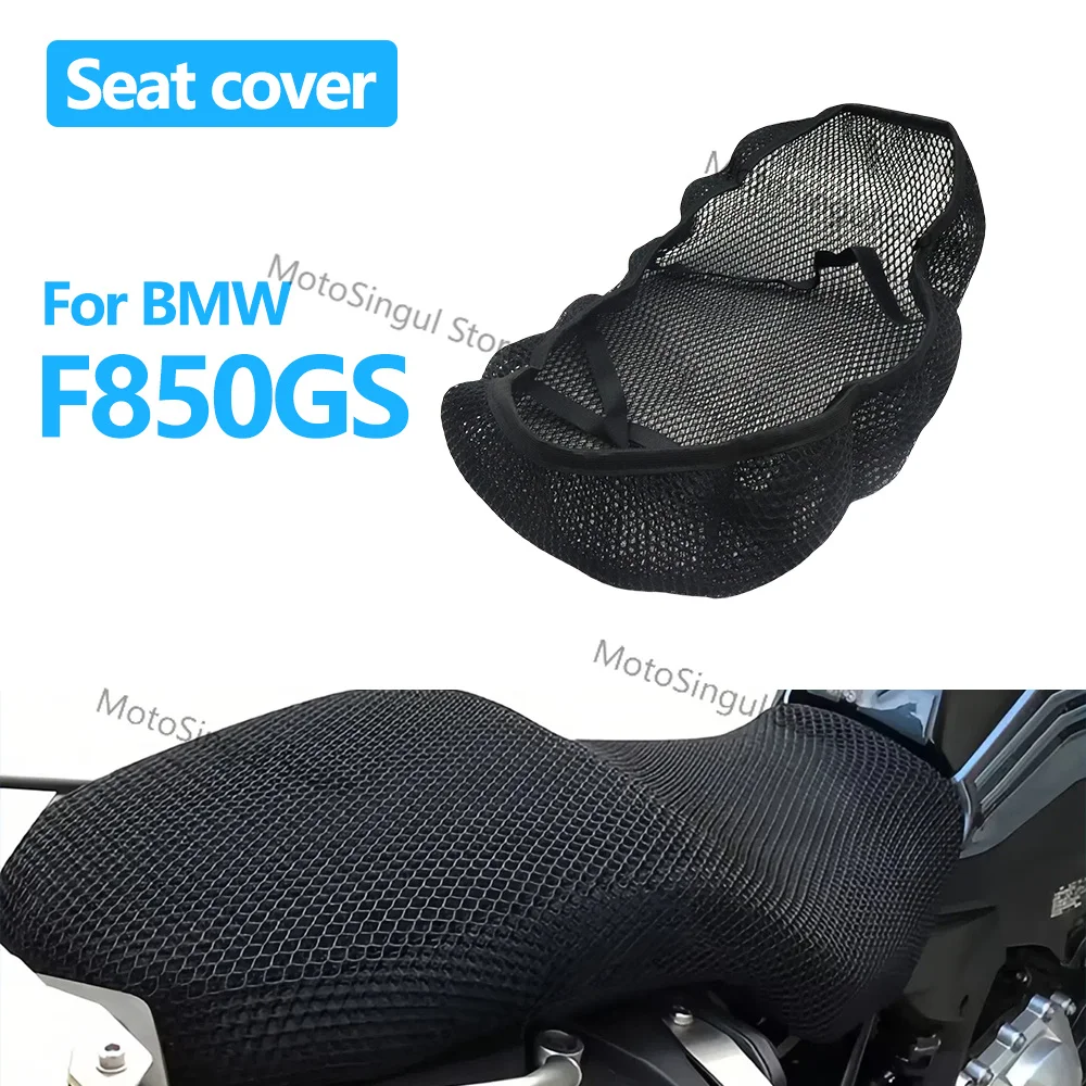 For BMW F850GS F 850 GS 2019-2024 Motorcycle Seat Cover 3D Mesh Fabric Seat Non-Slip Breathable Heat Insulation Protect Cushion