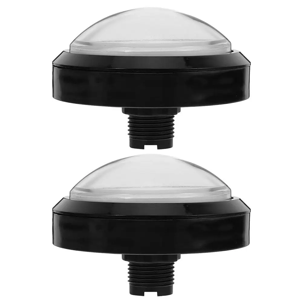 

2Pcs Large Light Up Push Button with Self-Resetting Mechanism Comfortable Dome Quizzes Parties Recordable