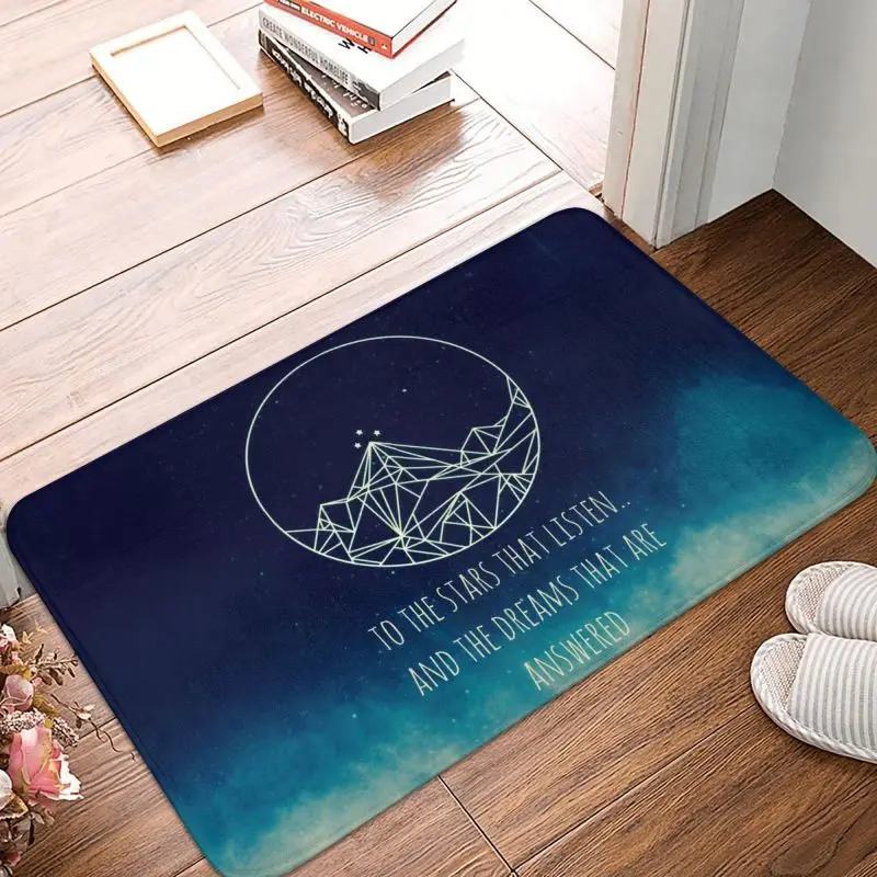 ACOMAF To The Stars Front Door Mat Anti-Slip Outdoor Waterproof Sarah J.Maas ACOMAF Doormat Living Room Entrance Rug Carpet