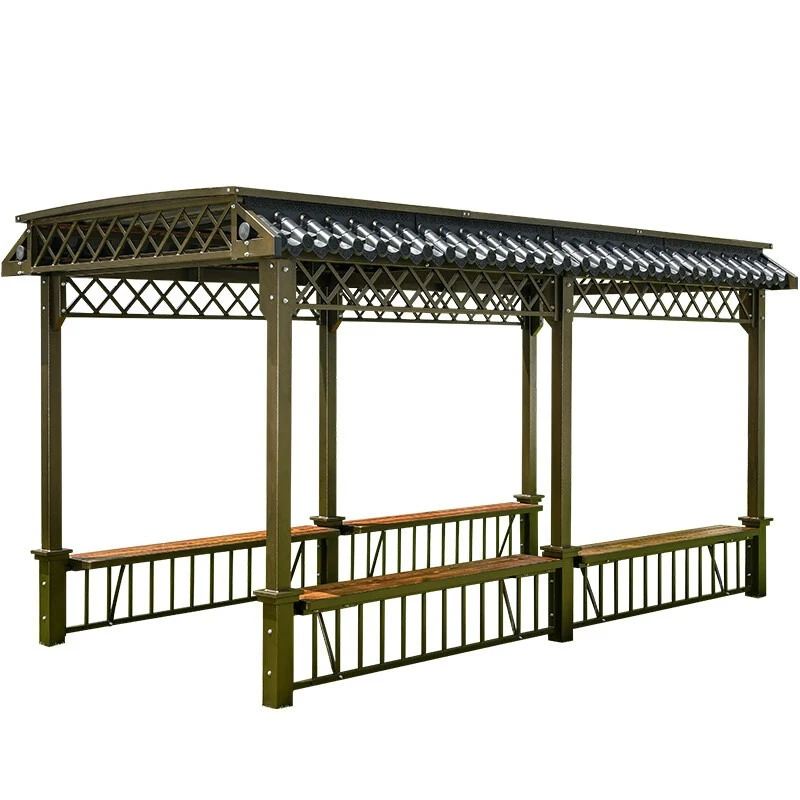 

Outdoor gazebo Rural courtyard Canopy villa Terrace Courtyard Yard