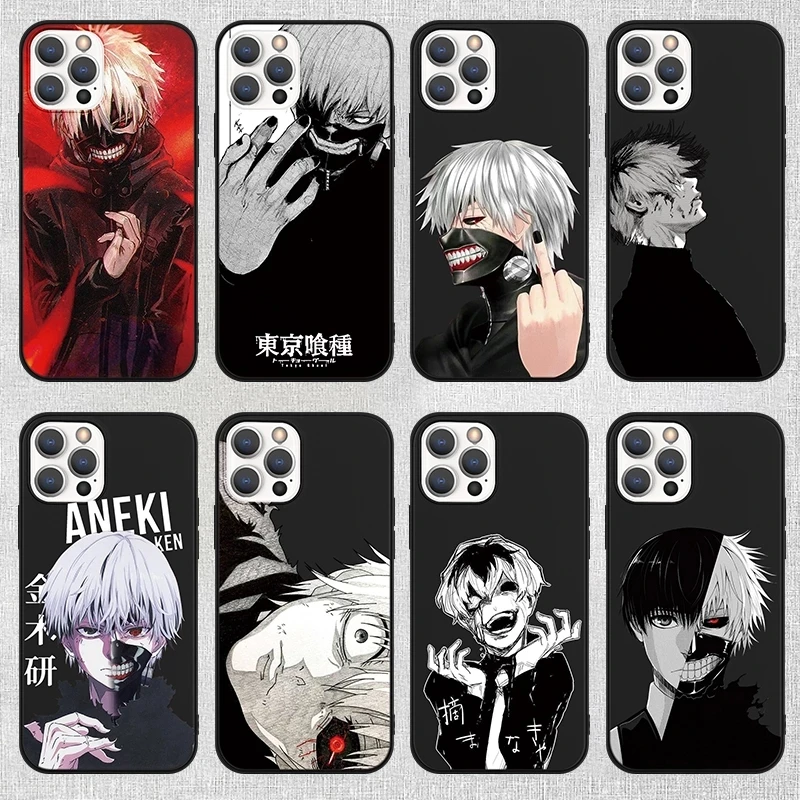 Tokyo Ghoul Kaneki Ken Anime Case Funda Coque For iPhone 13 11 12 mini Pro Max SE 2020 Xs MAX X XR 7 8 6 6S Plus Soft TPU Cover