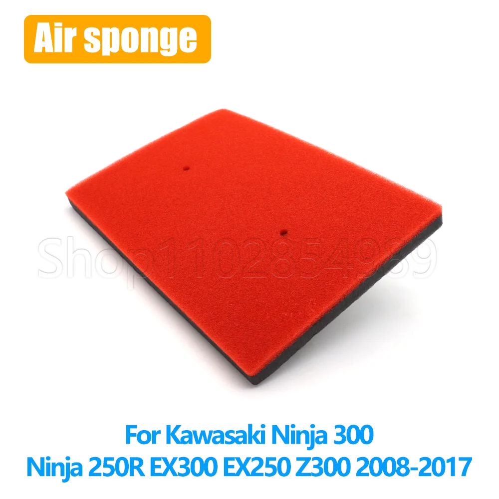 Air Filter Replacement For Kawasaki Ninja 300 Ninja 250R EX300 EX250 Z300 Air Inlet Sponge Air Sponge Motorcycle Accessories