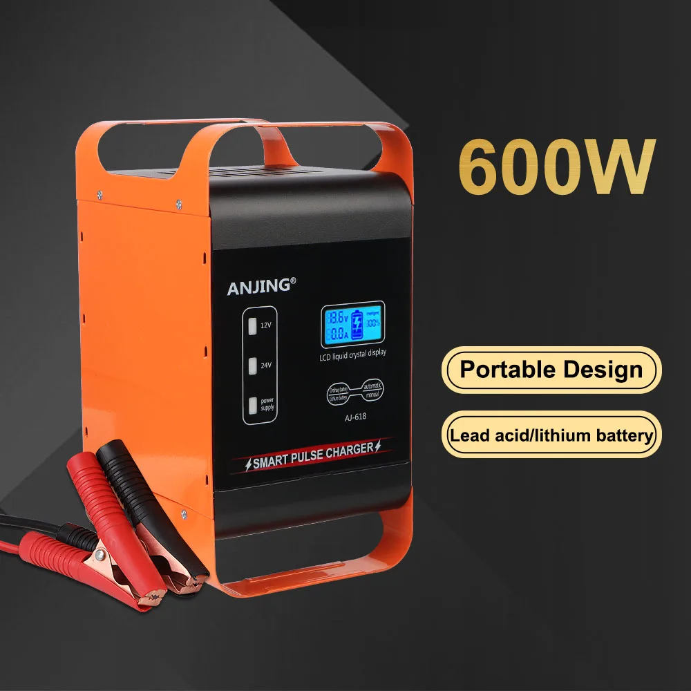 Multifunctional Pulse Repair Battery Charging For Motorcycle SUV Truck Car Battery Intelligent 600W Smart Car Battery Charger