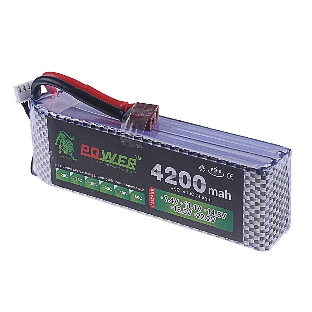 2026 NEW 3S 11.1V Li-po Battery 4200mAh 40C with XT60 DEANS T XT30 JST Plug for RC Airplane Quadcopter Drone FPV Truck Boat