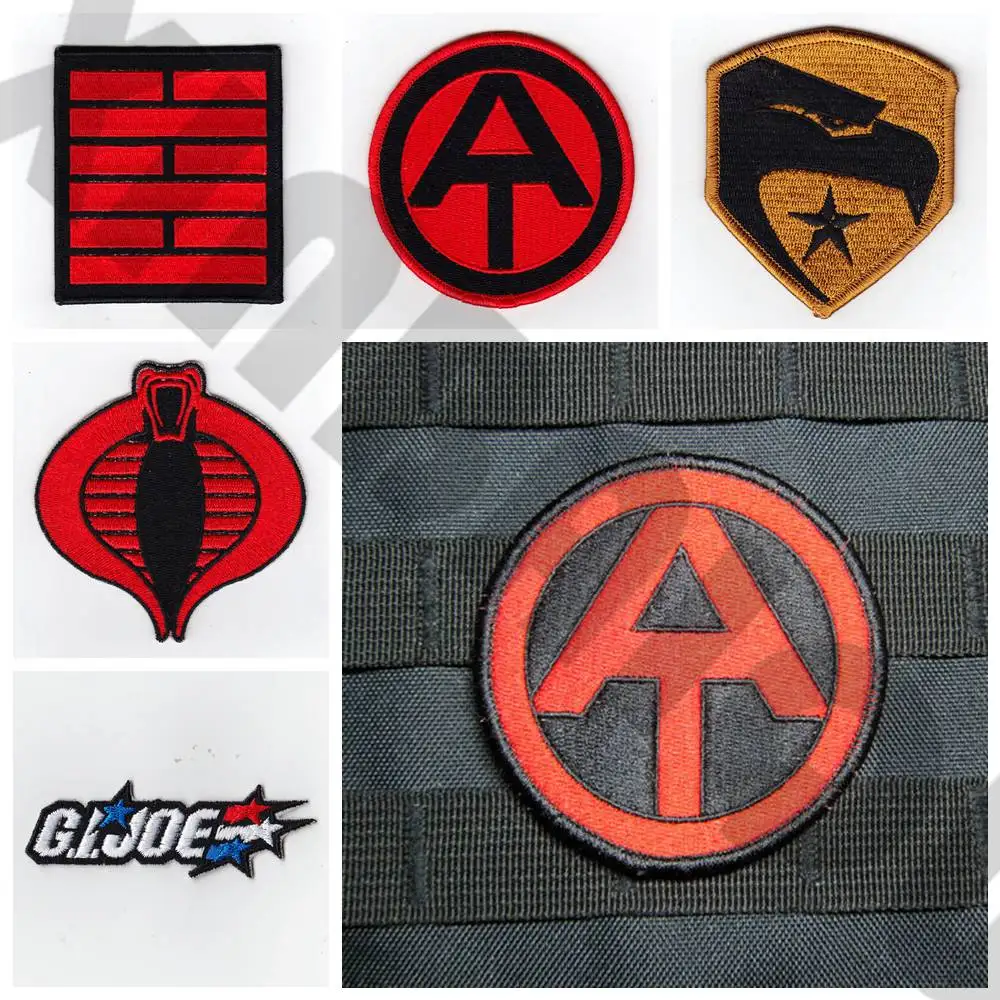 Embroidered Patch G.I.JOE ADVENTURE TEAM Tactical Military Morale