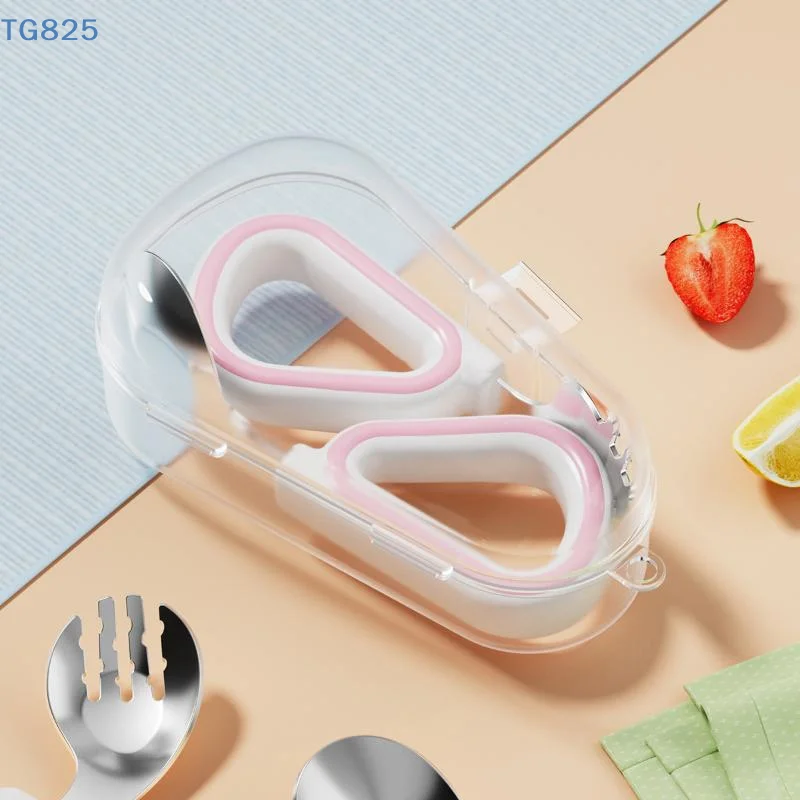 【AN】Baby Spoon Fork Set Toddle - Self Feed Spoon 评论和价格