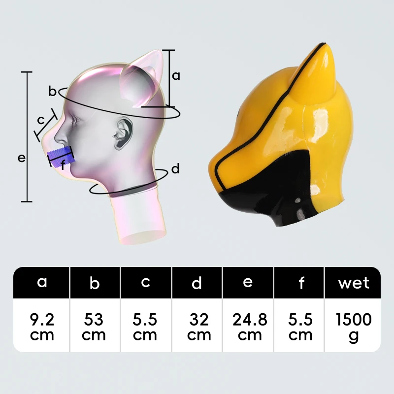 Furrjoi Silicone IDo Drone Mask 2.0 for Cosplay Costumes Latex Hood Furry Fetish Full Head Headwear Halloween Masken