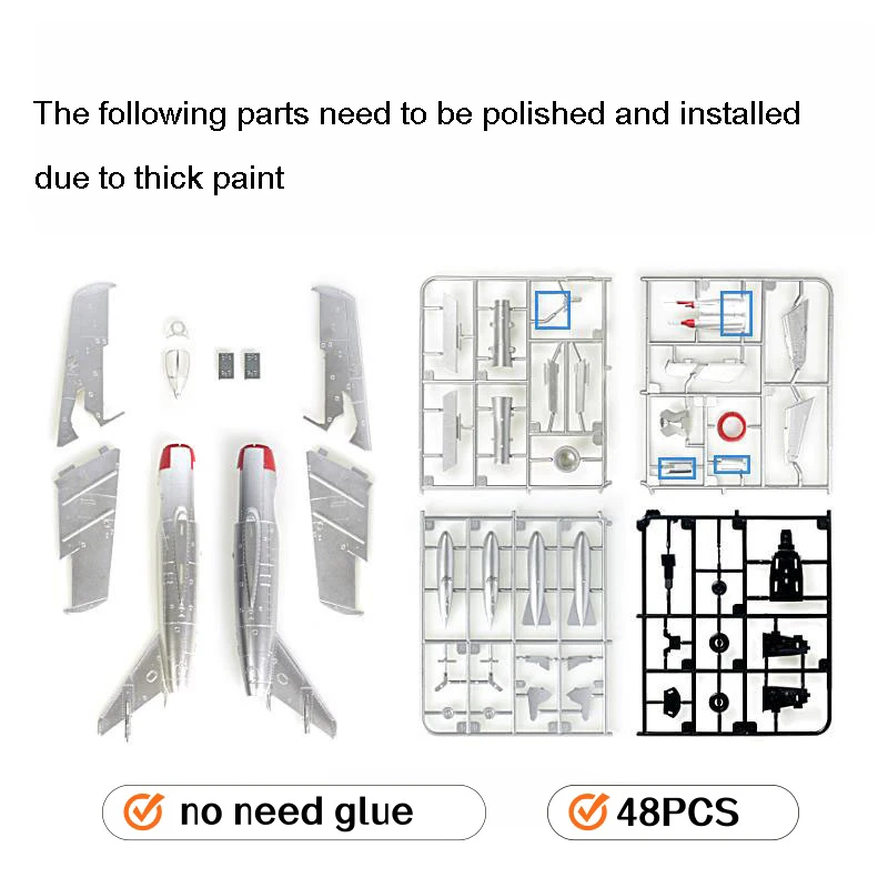 1/48 الاتحاد السوفياتي MiG-15 المقاتلة سلاح الجو الصيني أطقم منمذجة MIG 15 لعبة تجميع الطائرات فاتحة