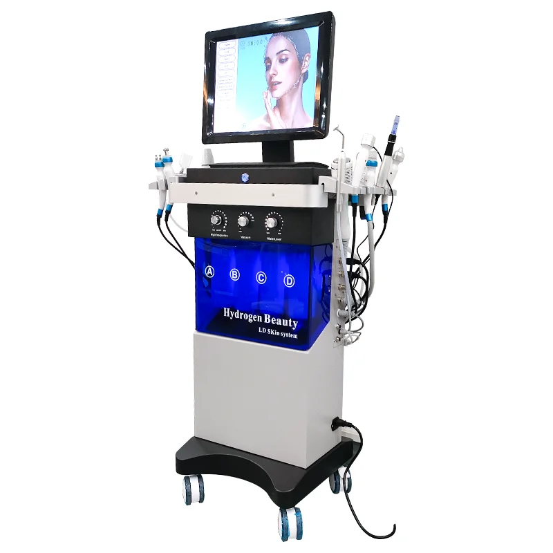 14 in 1 Hydra Machine facial Oxygen Water Dermabrasion Hydra Cleaning facial Skin Rejuvenation facial Beauty Equipment