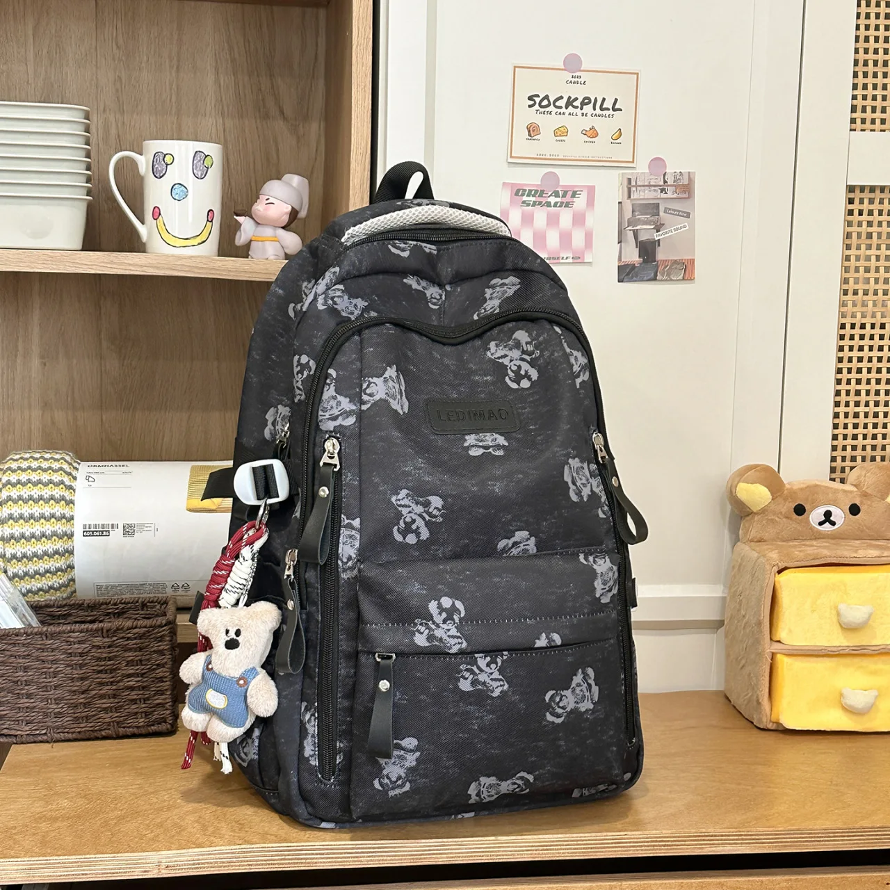 Girl School Bag Backpack Back Pack For Teenager Women Children Female Pink Schoolbag Primary High Bagpack Class Teens Child Kids