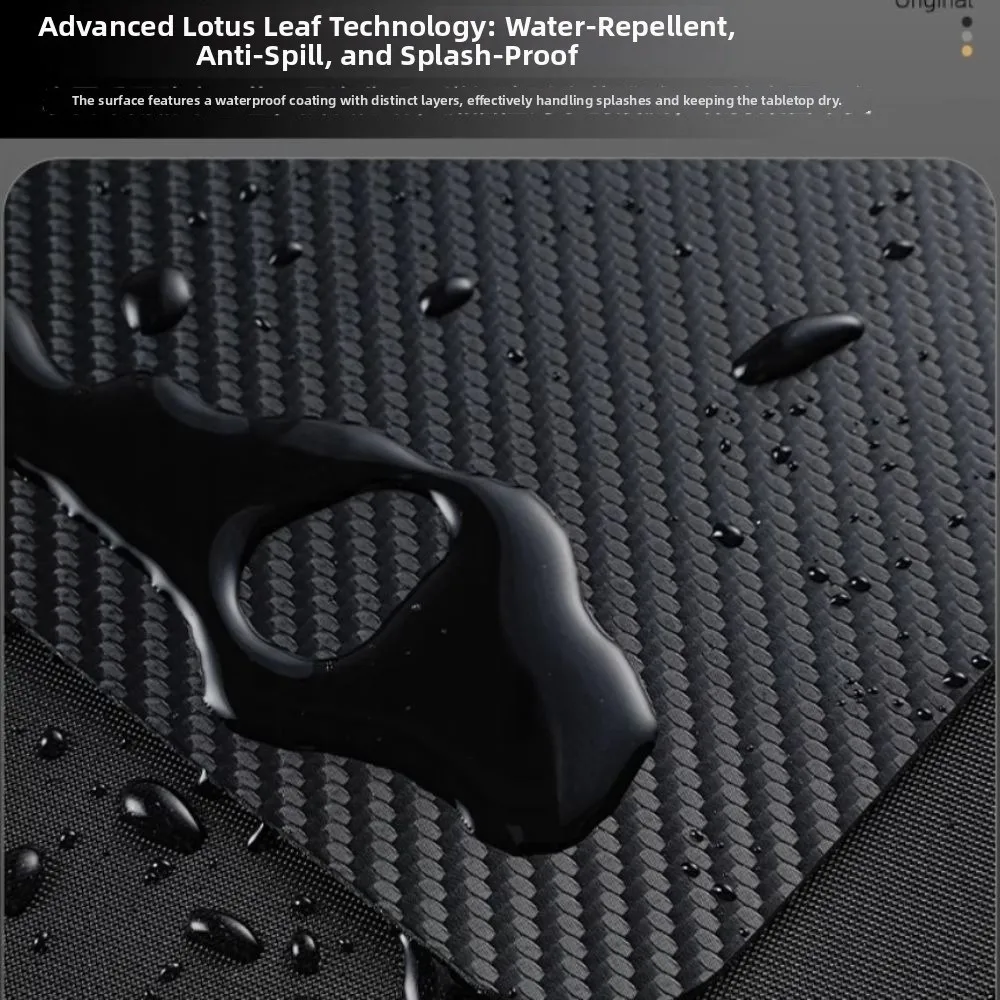 Waterproof Carbon Fiber Mouse Pad Non-slip PVC Desk Mat Large Size Gamer Accessories Computer Keyboard Pad for Home Office