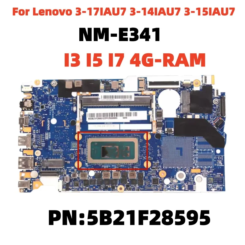 NM-E341 Π΄Π»Ρ Π½ΠΎΡΡΠ±ΡΠΊΠ° Lenovo Ideapad 3-17IAU7 3-14IAU7 3-15IAU7 Ρ ΠΏΡΠΎΡΠ΅ΡΡΠΎΡΠΎΠΌ PN: 5B21F28595 I3 I5 I7 8G-RAM, ΠΏΠΎΠ»Π½Π°Ρ ΡΠ΅ΡΡΠΎΠ²Π°Ρ ΡΠ°Π±ΠΎΡΠ° NM-E341 Π΄Π»Ρ Π½ΠΎΡΡΠ±ΡΠΊΠ° Lenovo Ideapad 3-17IAU7 3-14IAU7 3-15IAU7 Ρ ΠΏΡΠΎΡΠ΅ΡΡΠΎΡΠΎΠΌ PN: 5B21F28595 I3 I5 I7 8G-RAM, ΠΏΠΎΠ»Π½Π°Ρ ΡΠ΅ΡΡΠΎΠ²Π°Ρ ΡΠ°Π±ΠΎΡΠ°