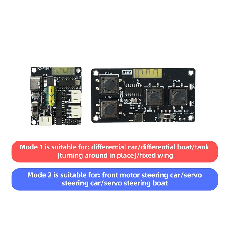 2.4G Wireless Remote Control Receiver Toy Car Ship Model Tank DIY  4 CH Remote Control Accessories for Motor Servo Brushless ESC