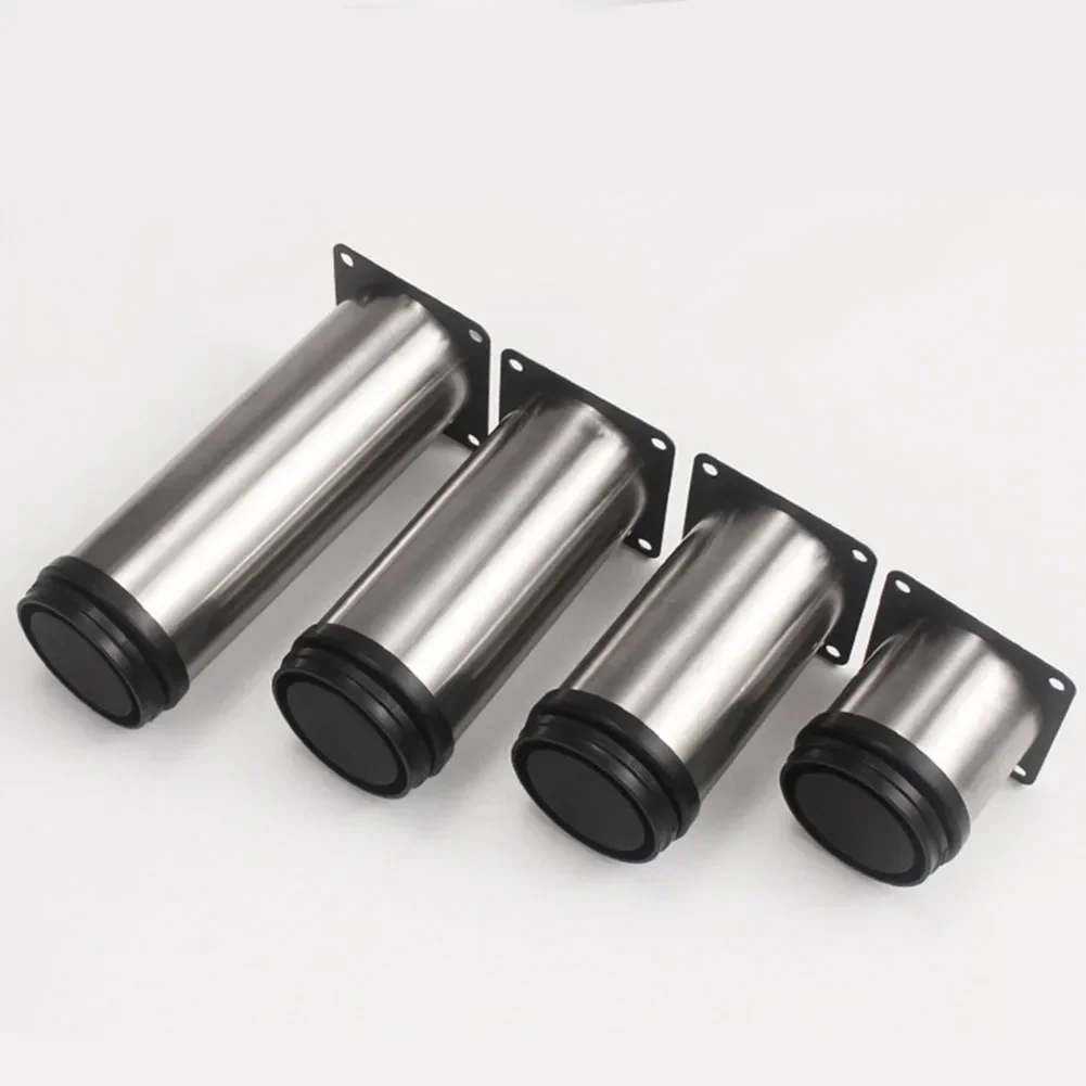 1 pz gambe per divani in acciaio inossidabile gambe per mobili regolabili gambe di supporto per mobili per piedi per mobili hardware 6-12 cm