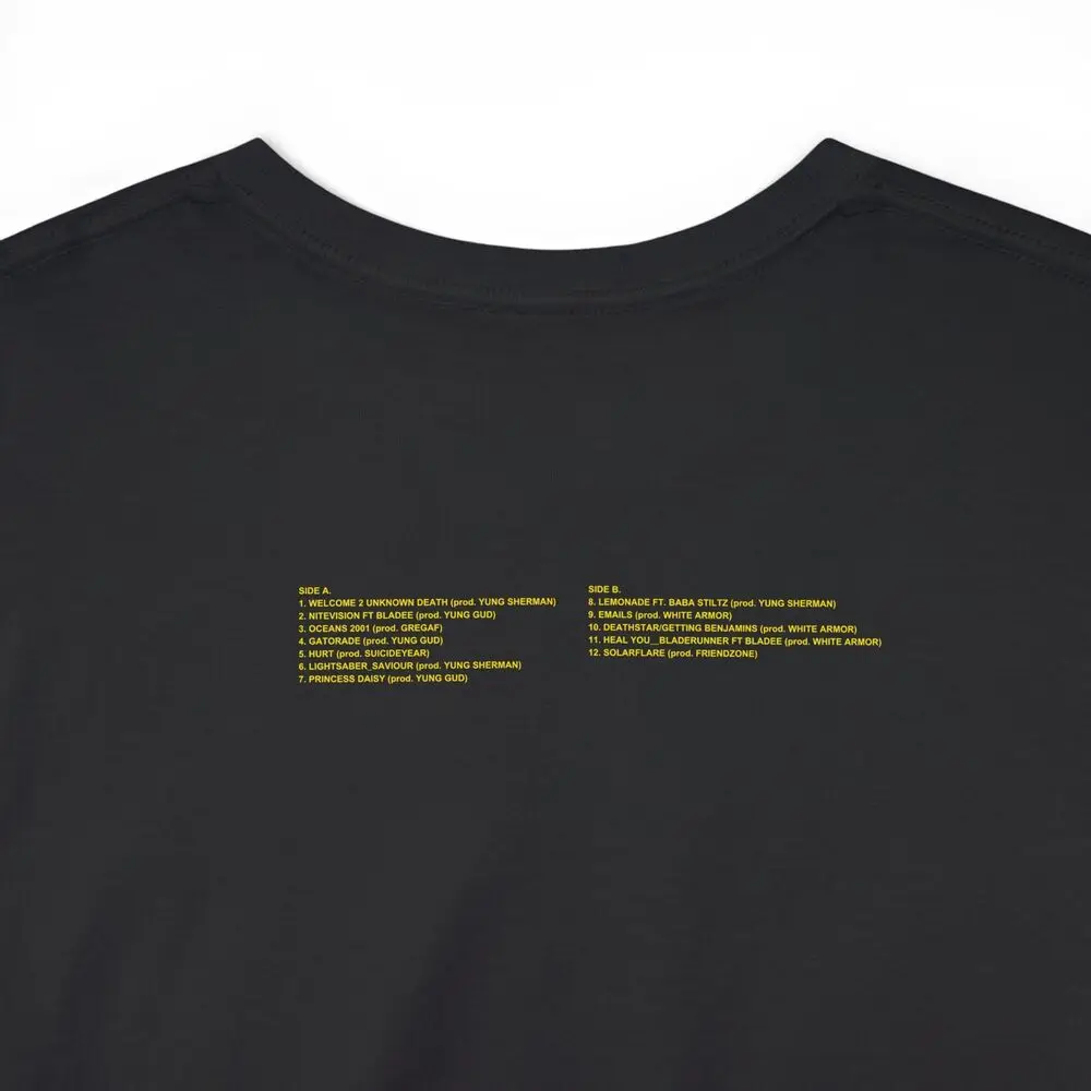 Yung Lean Unknown Death 2002 Album Tour Merch Tee T-Shirt - All Colors and Sizes