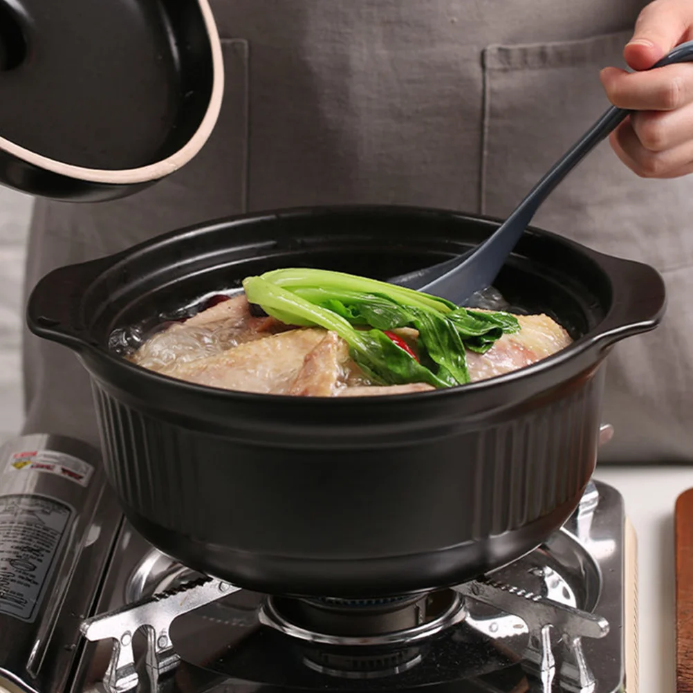 

Ceramic Casserole Pot Nonstick Smooth Glaze Cooking Braised Chicken Rice Noodles Spicy Hot Pot Soup Kitchen Cookware