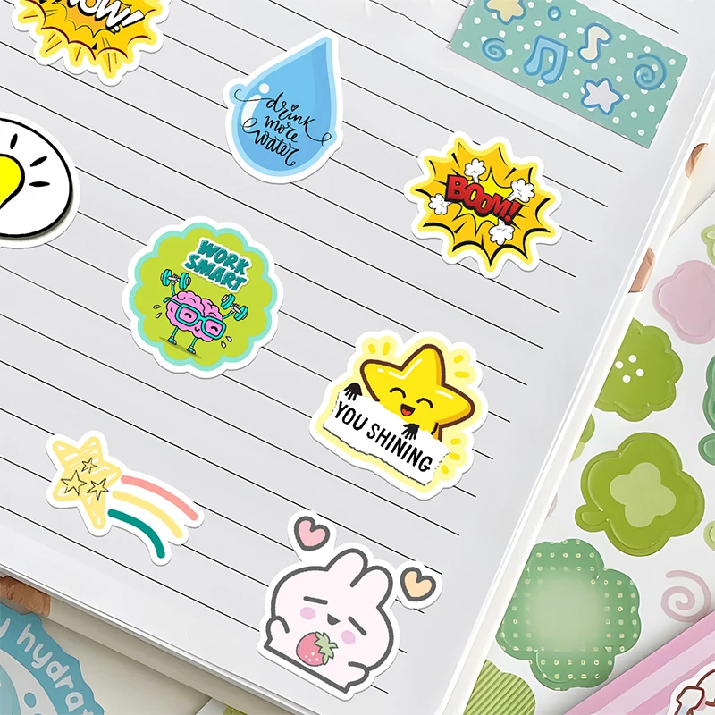 

50PCS Cute Style Graffiti Stickers DIY Aesthetic Phone Guitar Stationery Skateboard Suitcase Waterproof Decals Kids Toys Gift