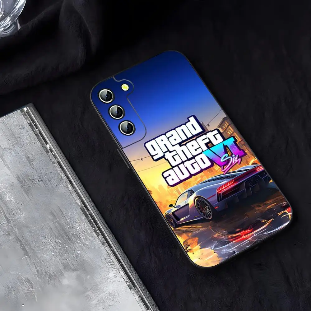 

Gta vice city Phone Case for Samsung Galaxy S24 S23 S22 S20 S21 Ultra Fe Plus M54 A34 A54 A24 A52 A53 Coque