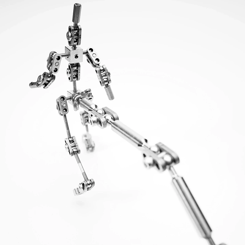 ​​DIY Stop Motion Armature Kit, Metal Skeleton Puppet for Character Animation & Studio Figure Design, Adjustable Joints​​
