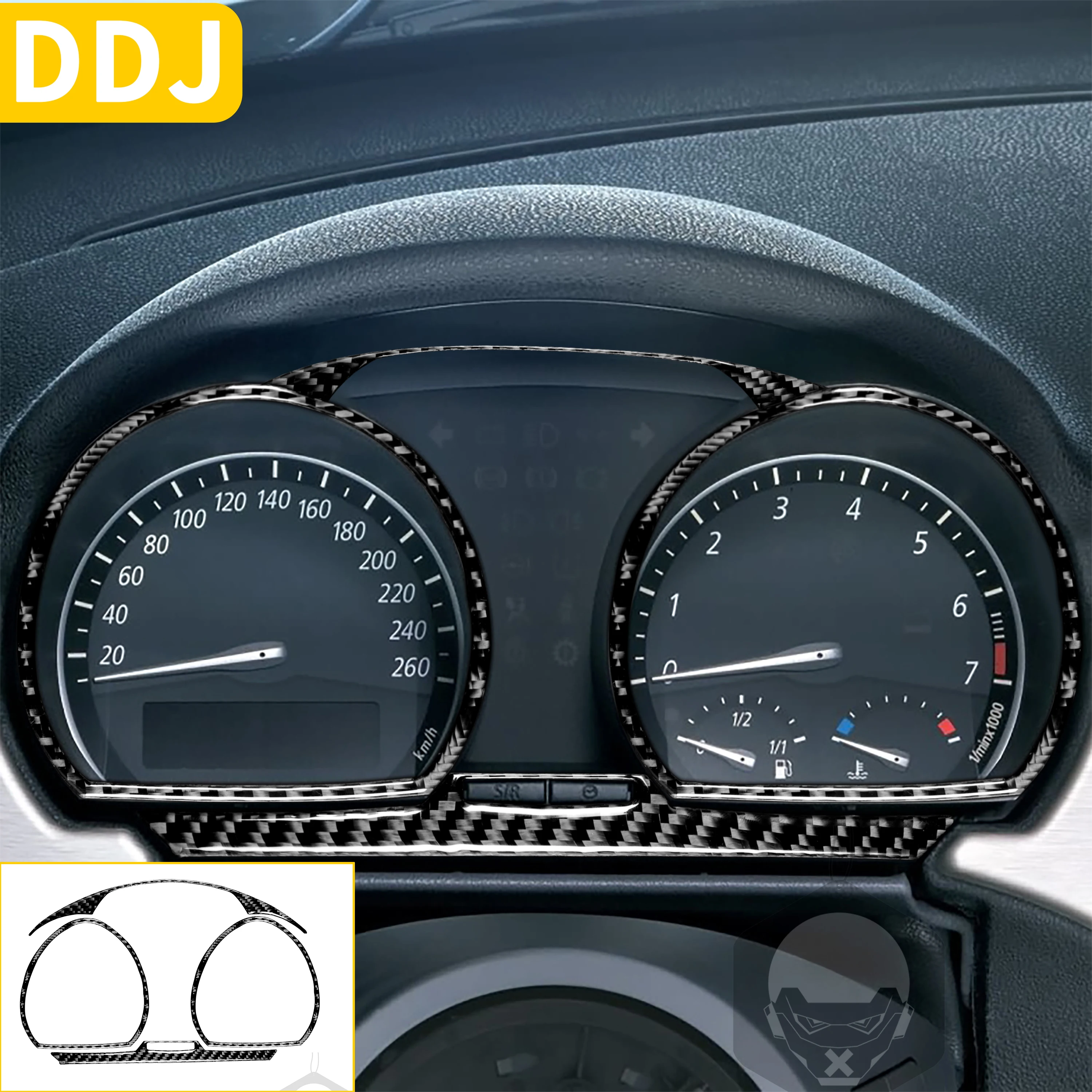 

For Bmw Z4 E85 E86 2003 2004 2005 2006 2007 2008 Roadster Accessories Carbon Fiber Car Speedometer Pointer Frame Trim Sticker