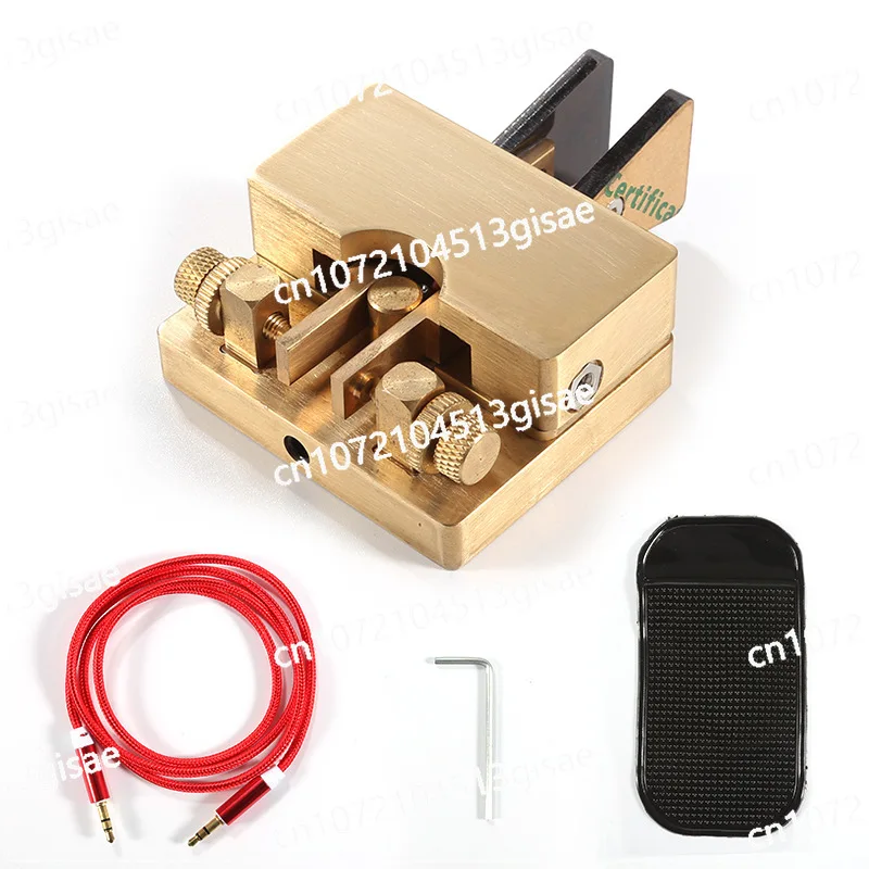 JCY-56 مفتاح التلغراف النحاسي، مفتاح تلقائي، مفتاح مورس، مفتاح CW مغناطيسي مزدوج الاتصال #3