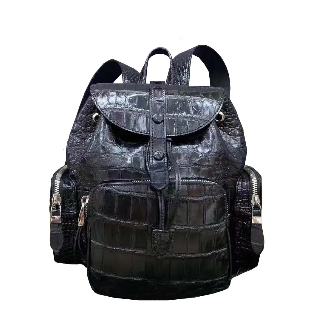 

fanzunxing new women backpack mwomen double shoulder bag crocodile leather bag fashion women backpack