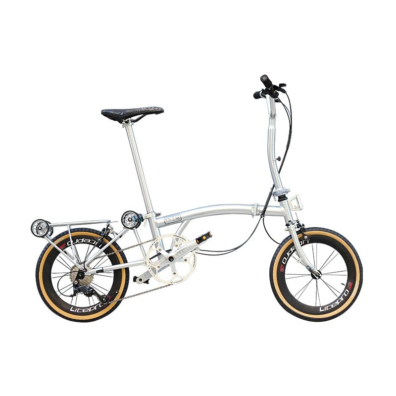 German Small Cloth Folding Bike for Men and Women, Ultra Light, Portable, Variable Speed, Retro, Adult, 16 Inch