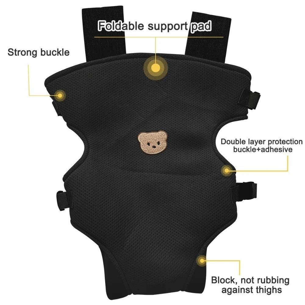 Ergonomic Design Baby Carrier Adjustable Straps Multifunctional Infant Sling Comfortable Padding Portable Baby Wrap view 3