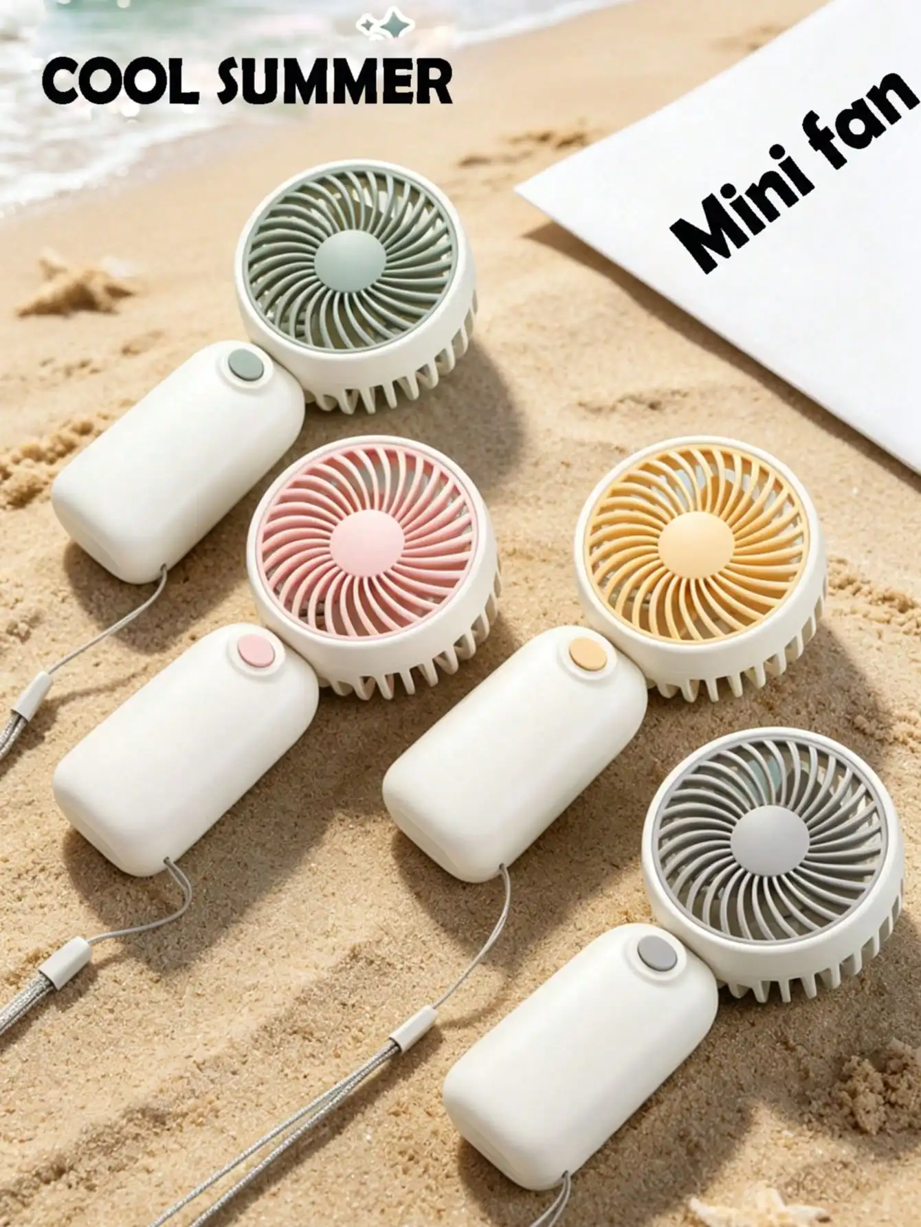 

1pc New Handheld Mini Fan, Portable Small Fan For Home, Bedroom, Desk, Outdoor, Dorm, Office, Summer Cooling Gadget, Vacation Essential, Requires 2 AAA Batteries (Not Included)