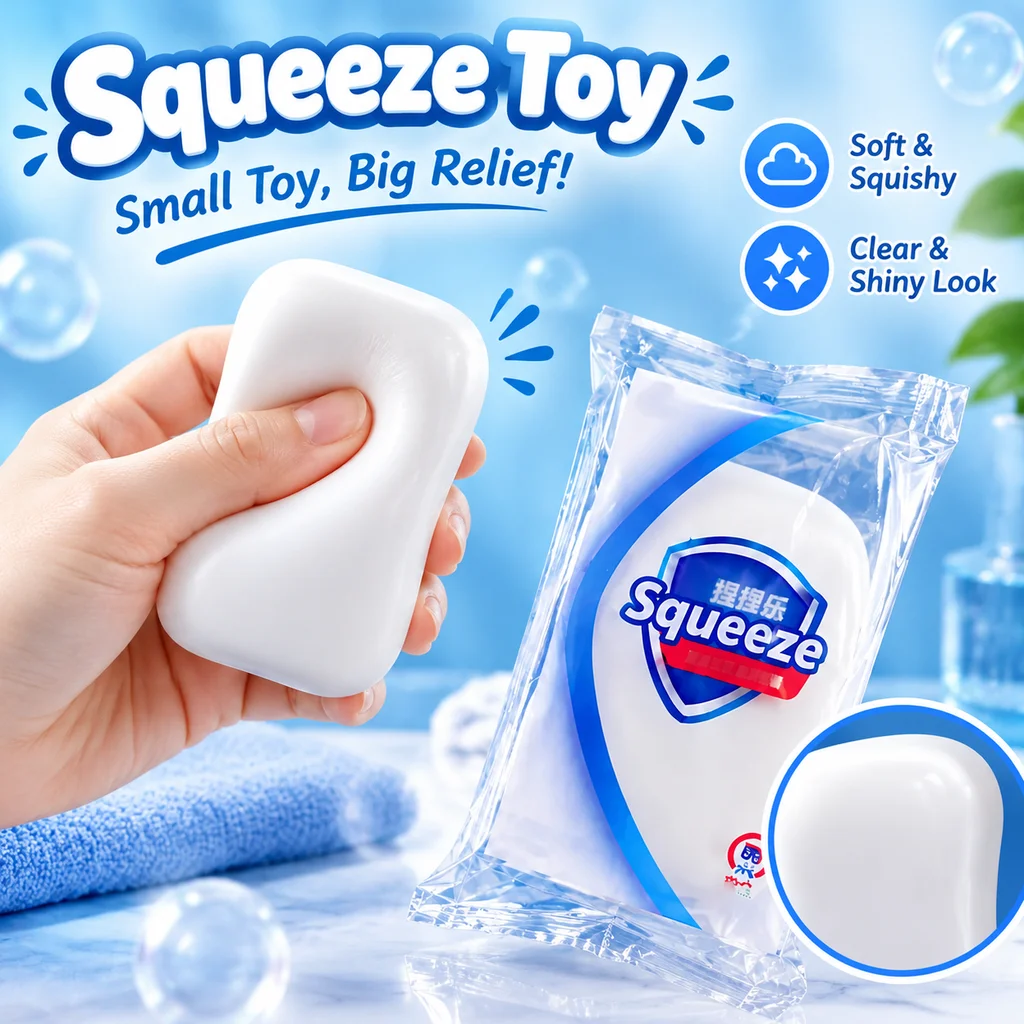 Crispy Soap Squishy Squeeze Toy Soft Fluffy Handmade Anxiety Relief Stress Release Student Perfect Holiday Present For Children