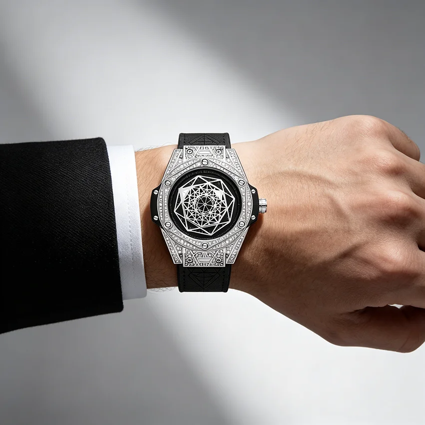 PS New Big Bang Fashion Casual Trendy Waterproof Men\'s Quartz Watch