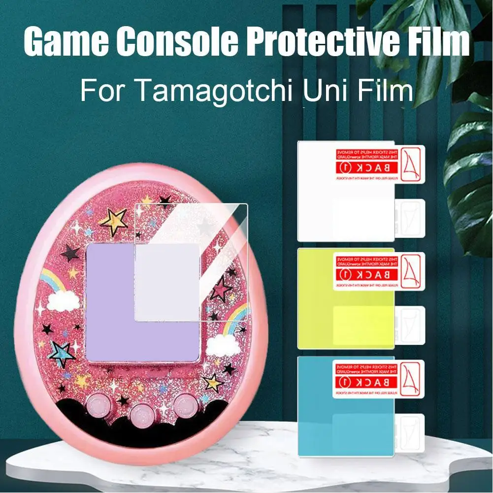 5Pcs Transparent TPU Anti-Scratch Game Console Film For LCD Screen For Tamagotchi Screen Protector Film Upgrade Spare Part