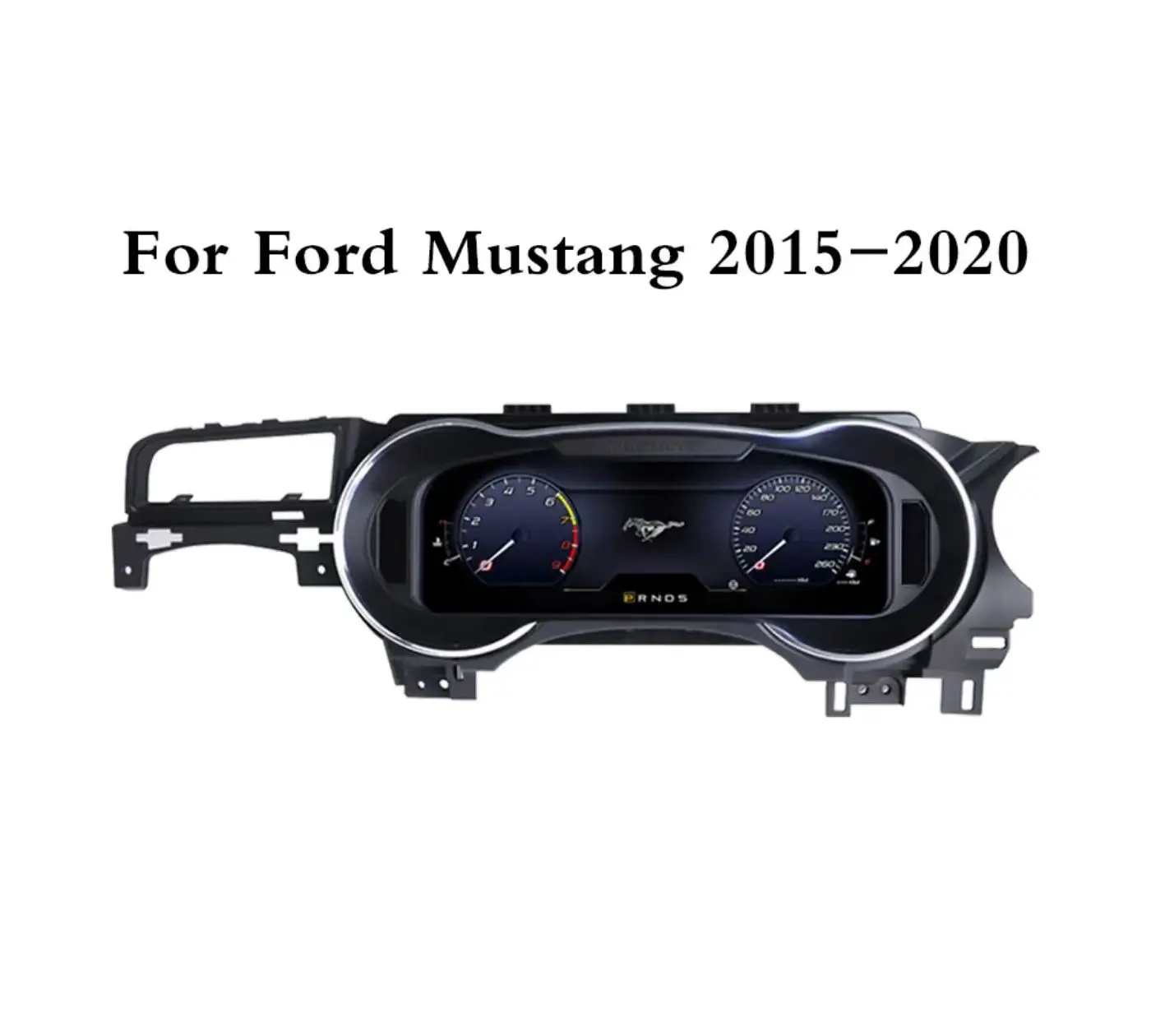 

12,3-дюймовый автомобильный ЖК-дисплей Ford Mustang 2015-2022, цифровой кластерный виртуальный кабин, приборная панель, аксессуар для спидометра