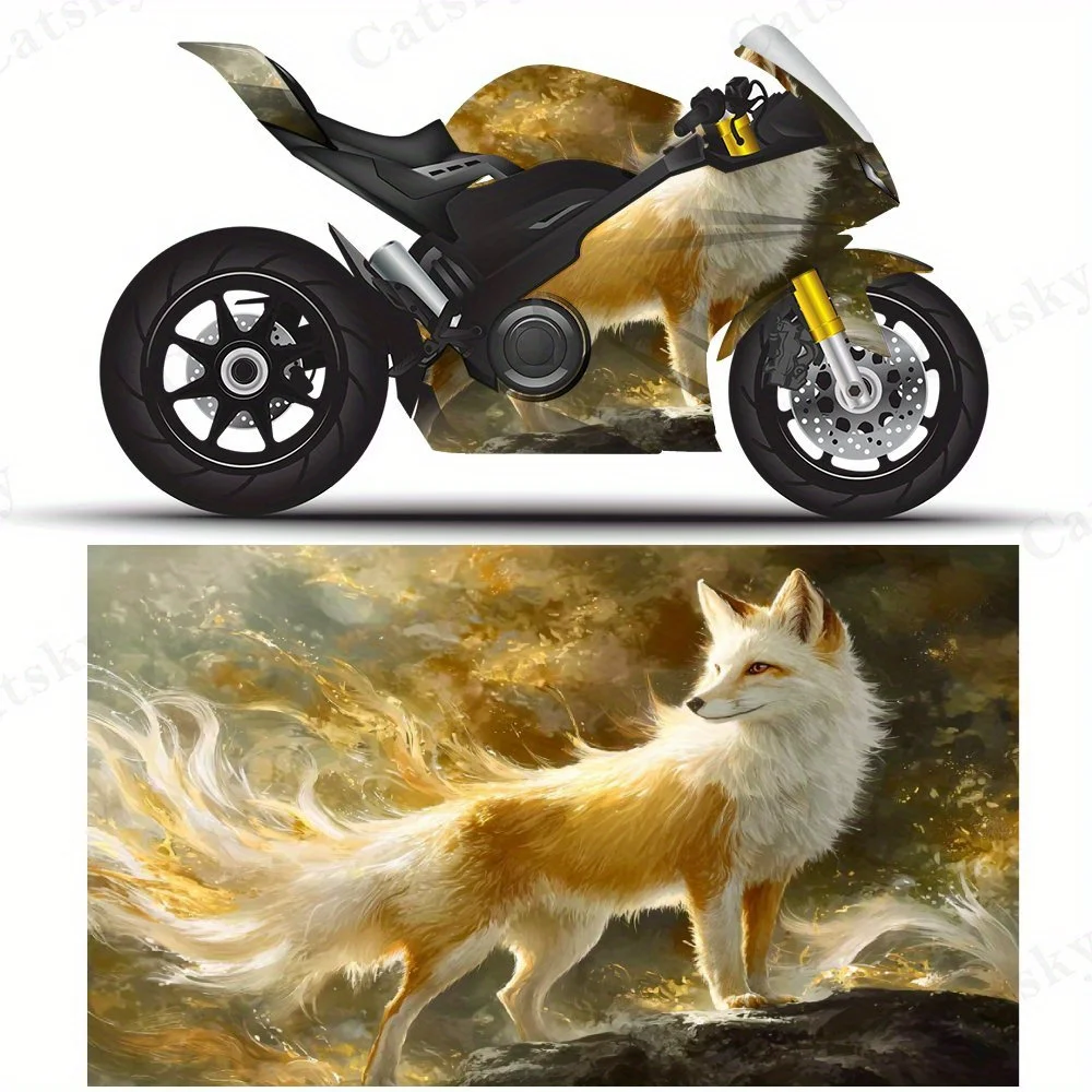 

Golden fox PVC material self-adhesive waterproof motorcycle car sticker, paste firm and anti-wear, waterproof and sun-resistant