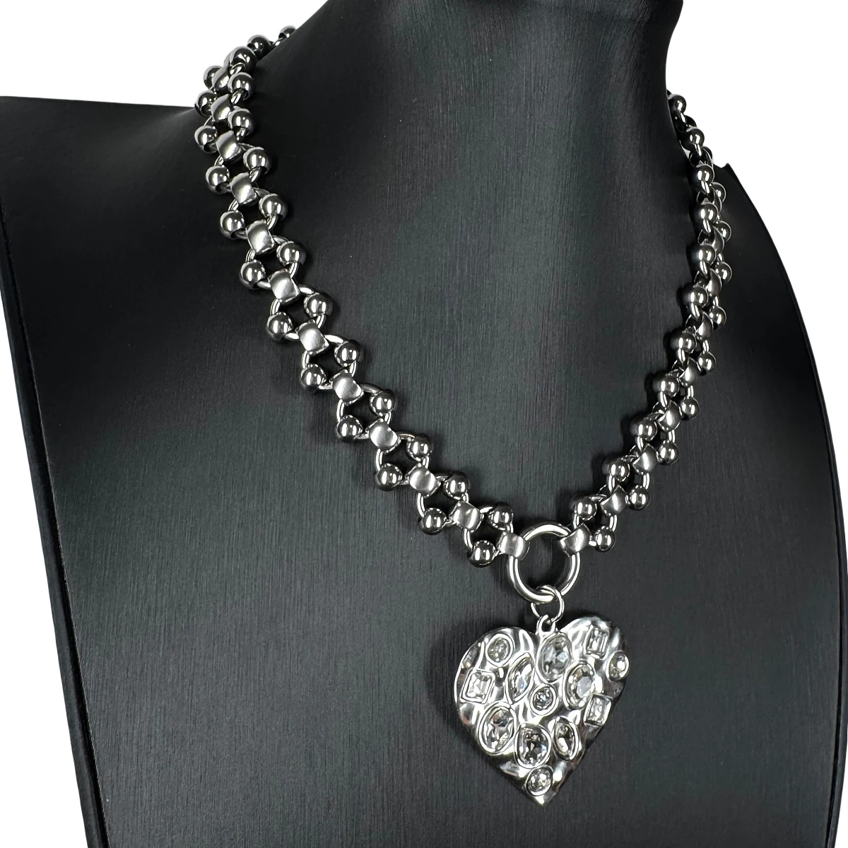 Punk Gothic HipHop Personalisierte Halskette für Männer und Frauen Mode Rock Splicing Halskette Charm Edelstahl Schmuck Accessoires – Detail 1