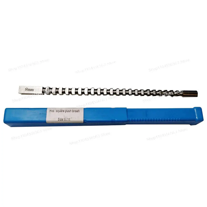 8mm Square Push Broach – Metric Size HSS Cutting Tool for Keyway & Hole Broaching