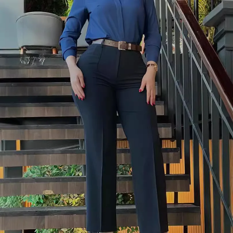 Elegant Pants Women Clothing New 2024 Autumn Cute Style Fresh and Sweet Collage Pants High Waisted Casual Trousers Streetwear