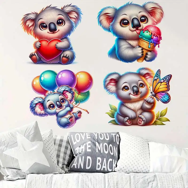 

Cute Koala Wall Sticker Baby Kids Room Decoration Mural Self-adhesive Bedroom Home Wallpaper Nursery Decor Decals M1286