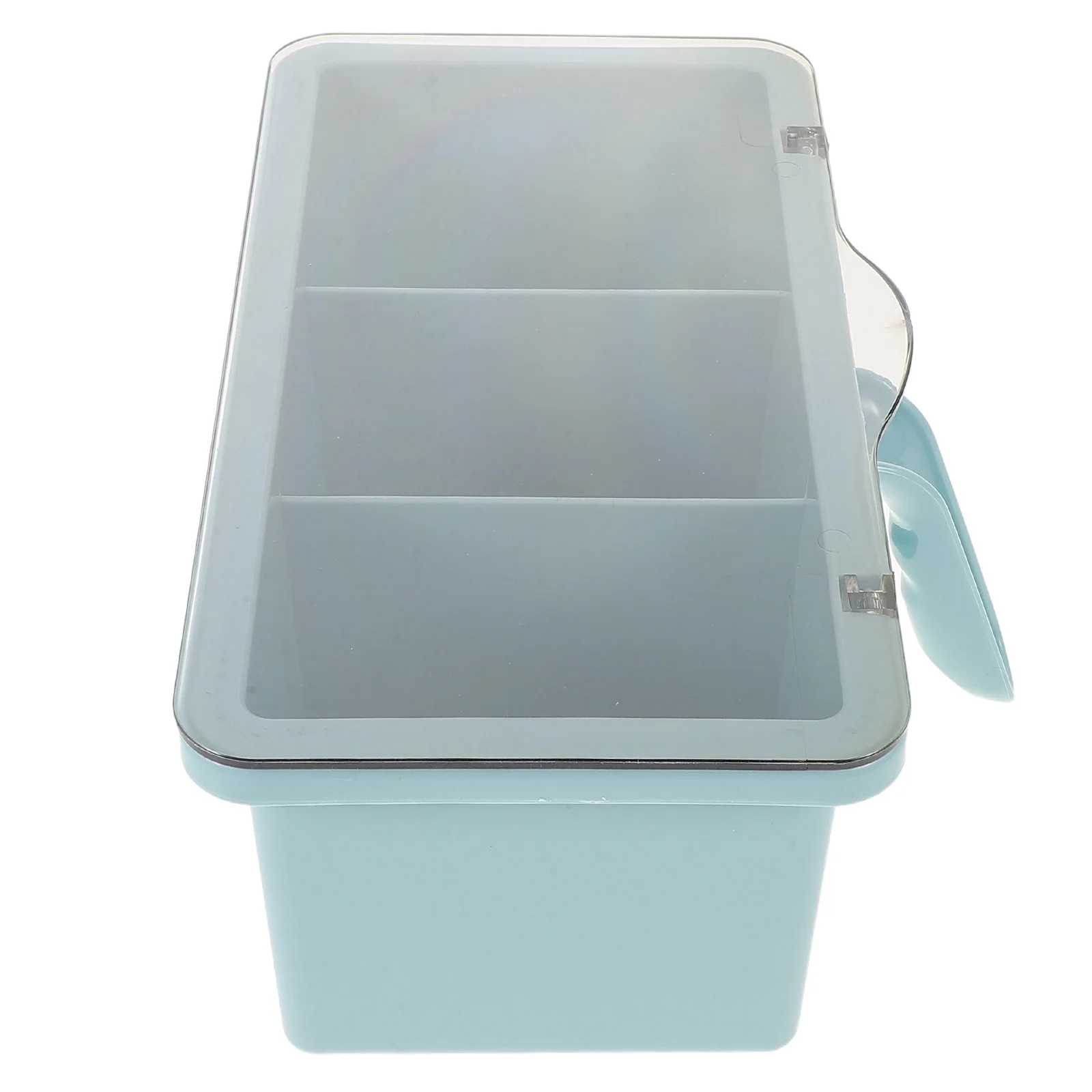 

1Set Seasoning Organizer Multi Compartment Airtight Lid Compact Kitchen Storage Box for Salt Sugar Spices with Spoon