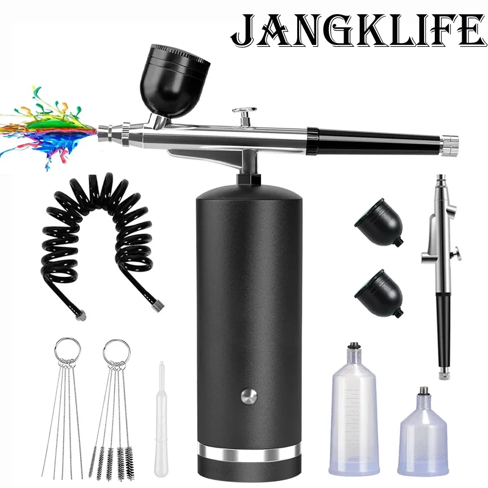 Nail Airbrush Portable Airbrush With Compressor Painting Air Brush Mini Compressor Paint gun For Nail Art Paint Crafts Modeling